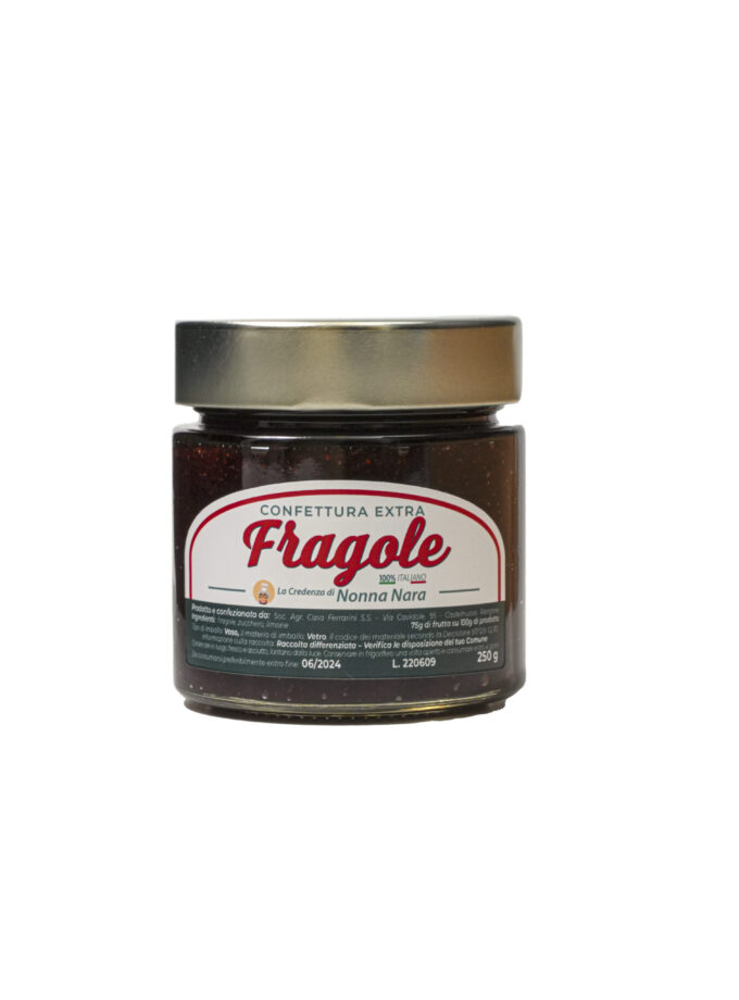 Confettura extra di fragole e rosmarino 250g